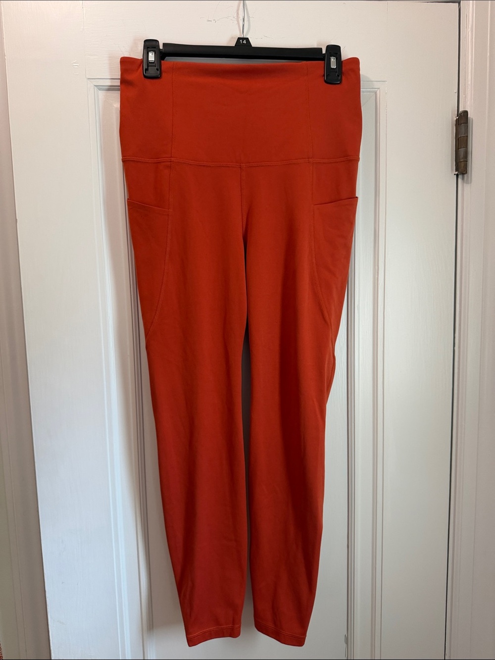 all in motion Orange High-Waist Leggings with Side Pockets